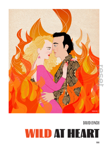 autorski plakat filmowy "DZIKOŚĆ SERCA" 50x70