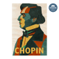 Chopin inaczej drewniany plakat 30x42 / A3