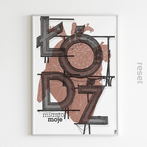 Plakat Łódź 50x70