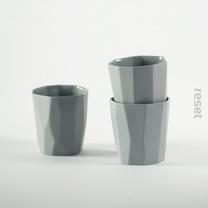 Porcelanowy kubek espresso LIMBO szary