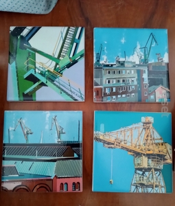ozdobny kafelek ceramiczny dźwig port industrial 10 x 10