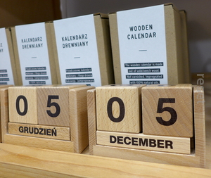 Drewniany Kalendarz ECO Wooden calendar