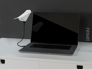 Lampka Wróbel origami na USB