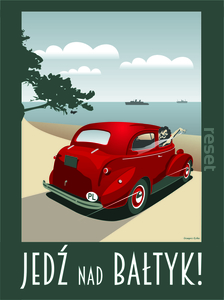 plakat Gdynia: Jedź nad Bałtyk 30x40