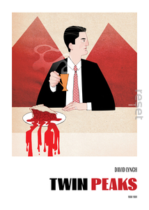 autorski plakat filmowy "TWIN PEAKS " 50x70
