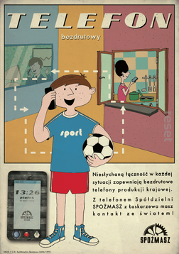 Plakat Telefon bezdrutowy 42x60  TUBA
