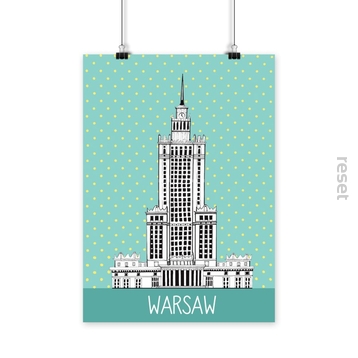 Plakat Pałac Kultury 50x70 w tubie