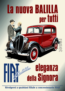 Fiat Barilla Eleganza 50x70