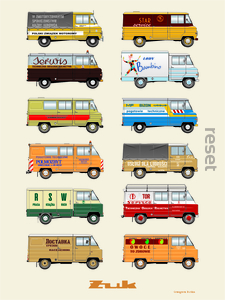 plakat kultowe auto ŻUK  30x40