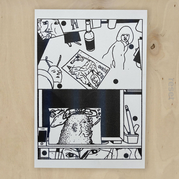 Sygnowany plakat riso 