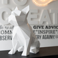 Lampa Buldog origami