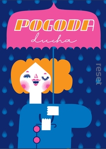Plakat Pogoda ducha 50x70 W TUBIE