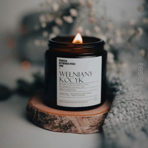 Świeca sojowa Wełniany kocyk mała 120ml