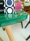 stolik tripod zielony