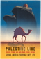 Plakat reklamowy 1935r. Palestine  Line GAL
