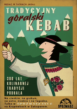 Plakat Tradycyjny góralski kebab 42x60 TUBA