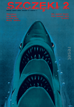 Plakat filmowy Szczęki