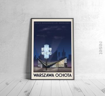 Warszawa Ochota 42x59,4cm BEZ RAMY