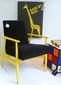 fotel żółto-czarny