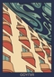 plakat Gdynia balkony granatowe tło 50x70